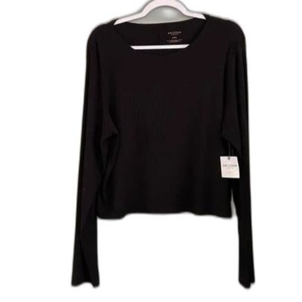 Arizona Jean Co Women's Black XXXL Long Sleeve Top NWT